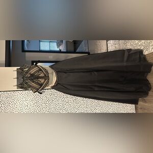 Elegant Black Two-Piece Gown